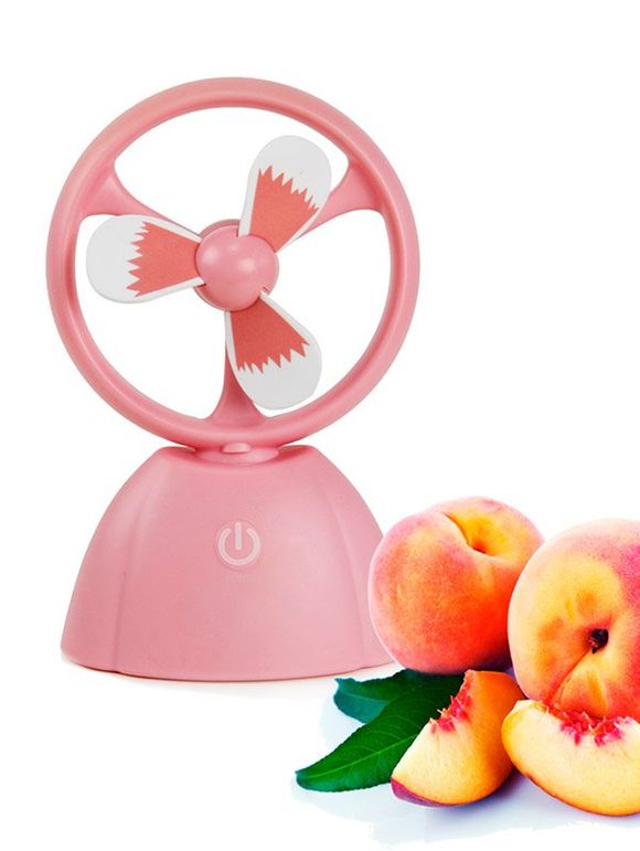 Portable Mini USB Fruit Style Fan - Rose 