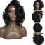 Free Part Shaggy Short Curly Lace Front Synthetic Wig - BLACK 