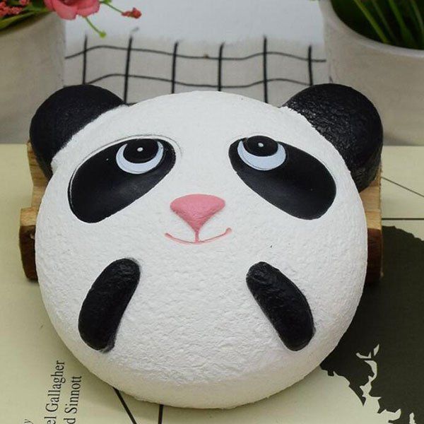 

Slow Rising Panda Cartoon Simulation Toy Squishy Animal, Black white