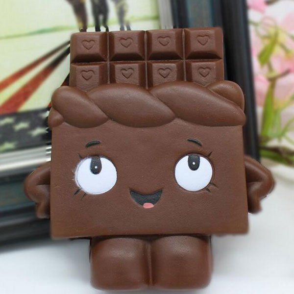 Slow Rising Squishy Chocolate Person PU Simulation Toy - CHOCOLATE 