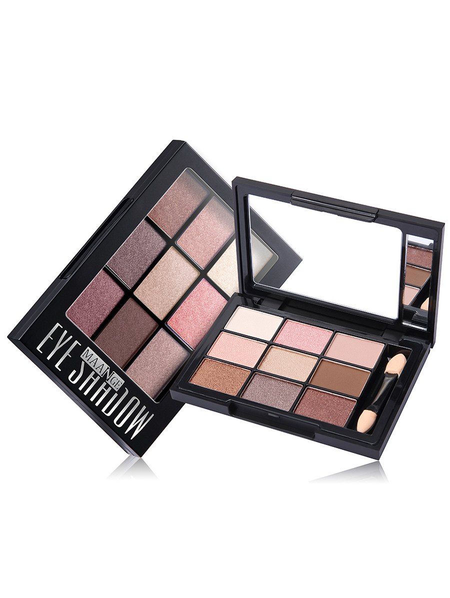 

Shimmering 9 Colors Eyeshadow Palette with Brush, #03