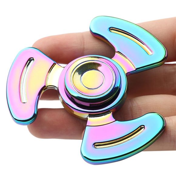 Jouet à jouet Fidget Metal Spinner - multicolore 