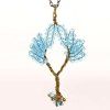 Collier pendentif en perles en perles DIY - Azur 