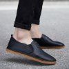 Chaussures élastiques en cuir faux cuir - Noir 41