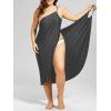 Robe Grande Taille Enveloppante Couverture de Plage - RAL7005 Souris Gris XL