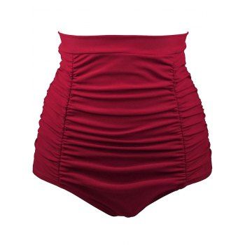 

Retro High Waisted Bikini Bottom, Red