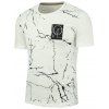 Tee-shirt à manches courtes Love Graphic Pattern - Blanc 3XL
