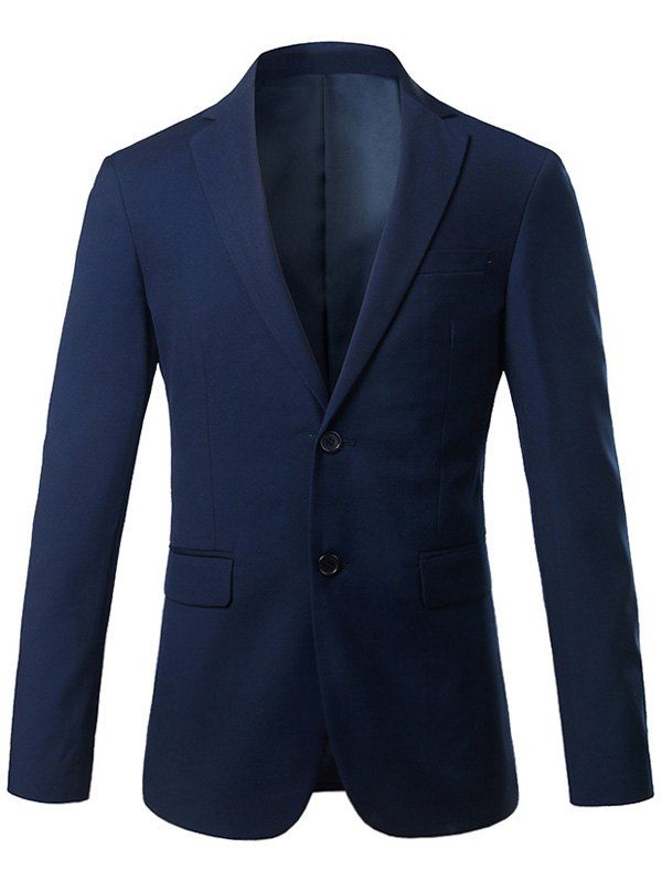 

Lapel Single Breasted Slim Fit Casual Blazer, Royal