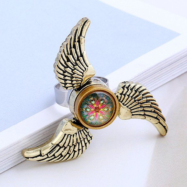 

EDC Angel Wings Fidget Spinner Ring, Bronze