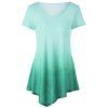 T-shirt asymétrique Ombre - Glauque M