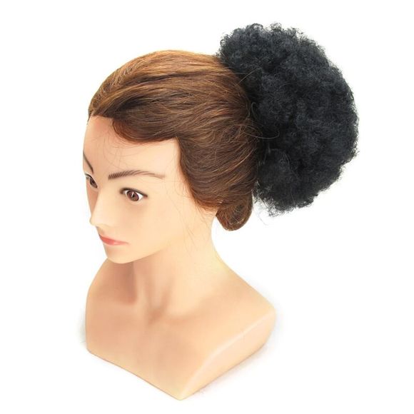 Shaggy Heat Resistant Synthetic Afro Kinky Curly Hair Bun - Noir 