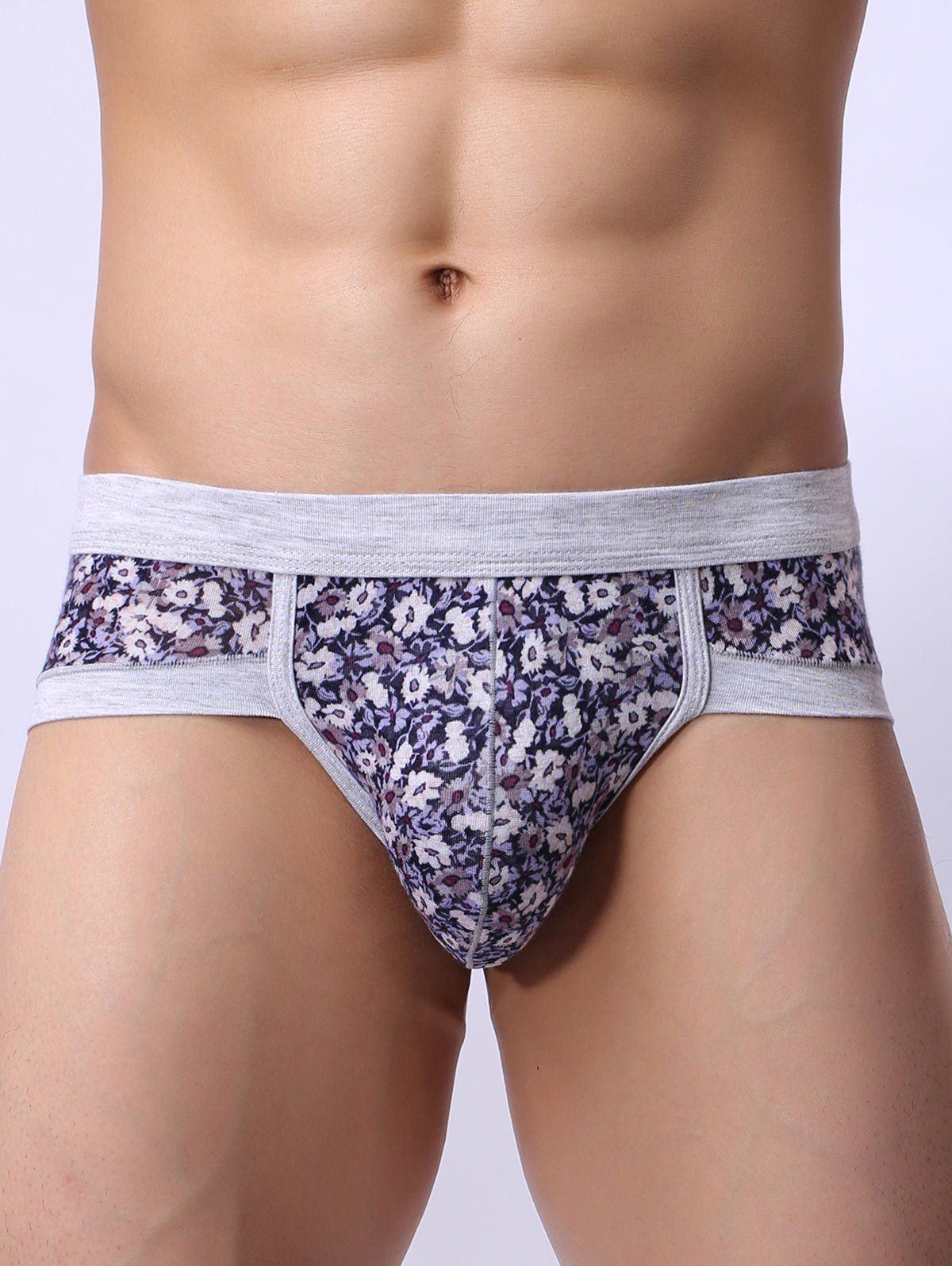 

U Convex Pouch Floral Printed Edging Briefs
