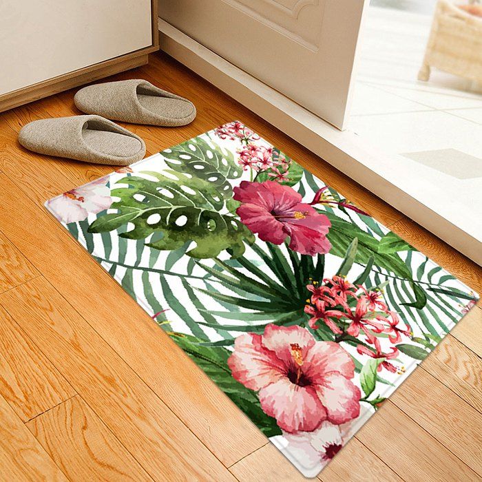 

Floral Pattern Indoor Outdoor Area Rug, Colormix