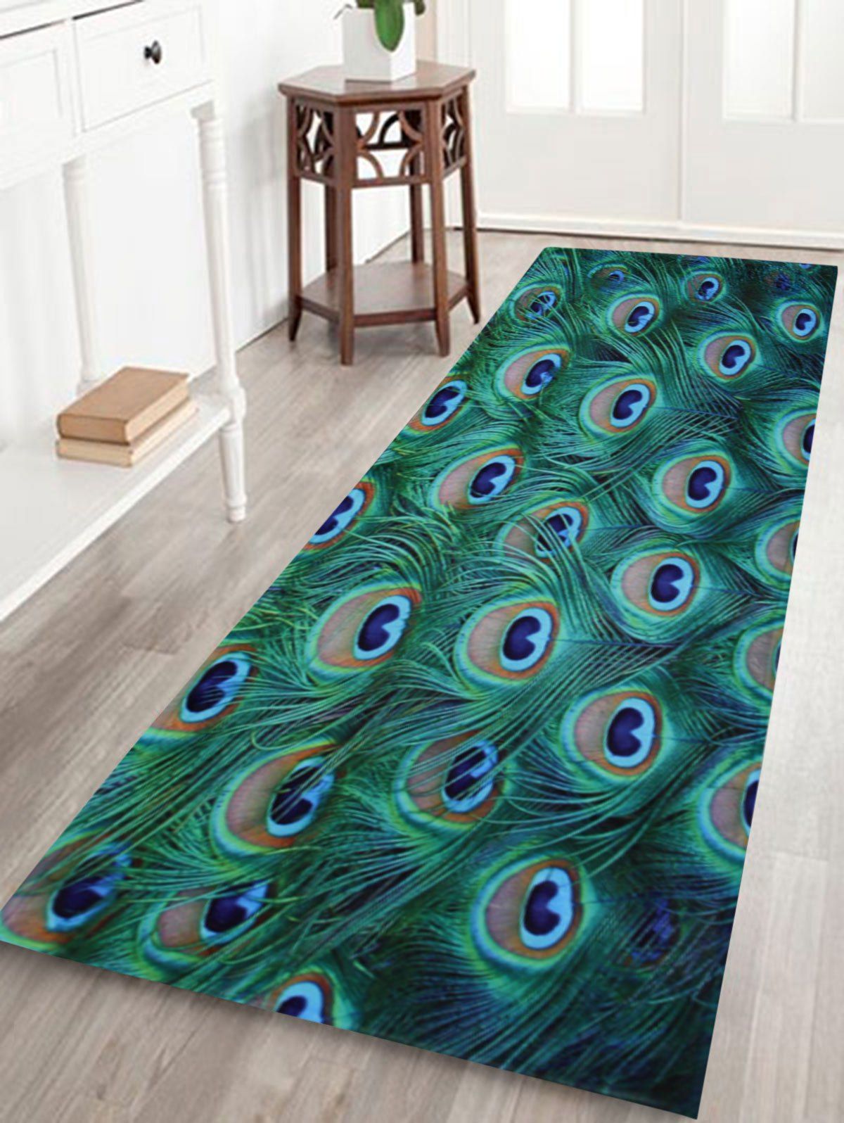 DressLily.com: Photo Gallery - Fleece Peacock Feather Floor Bath Rug