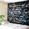 Tapisserie Murale Motif Mur en Briques Style Vintage - multicolore W51 INCH * L59 INCH