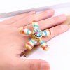 Star Flower Hand EDC Fidget Spinner Ring - d'or 