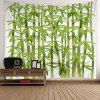 Tapisserie Pendante Murale Bambou Imprimé - Vert W59 INCH * L59 INCH