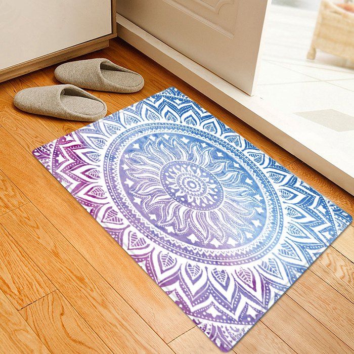 

Mandala Pattern Indoor Outdoor Area Rug, Colormix