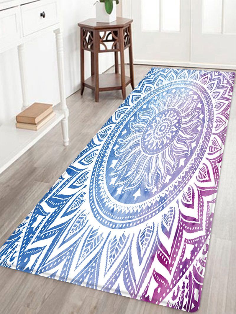 

Mandala Pattern Indoor Outdoor Area Rug, Colormix