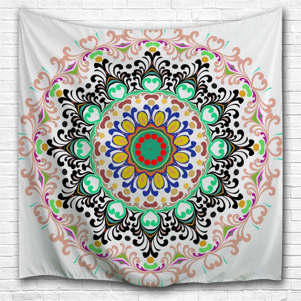 

Indian Mandala Beach Blanket Wall Art Tapestry, Colormix