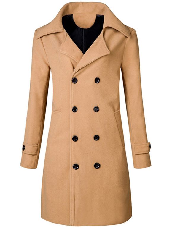 Manteau à double tranchant double lapin - Kaki XL