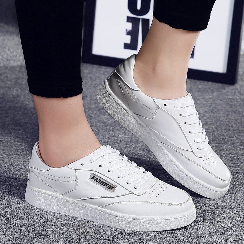 

Hollow Low Top Breathable Sneakers, White
