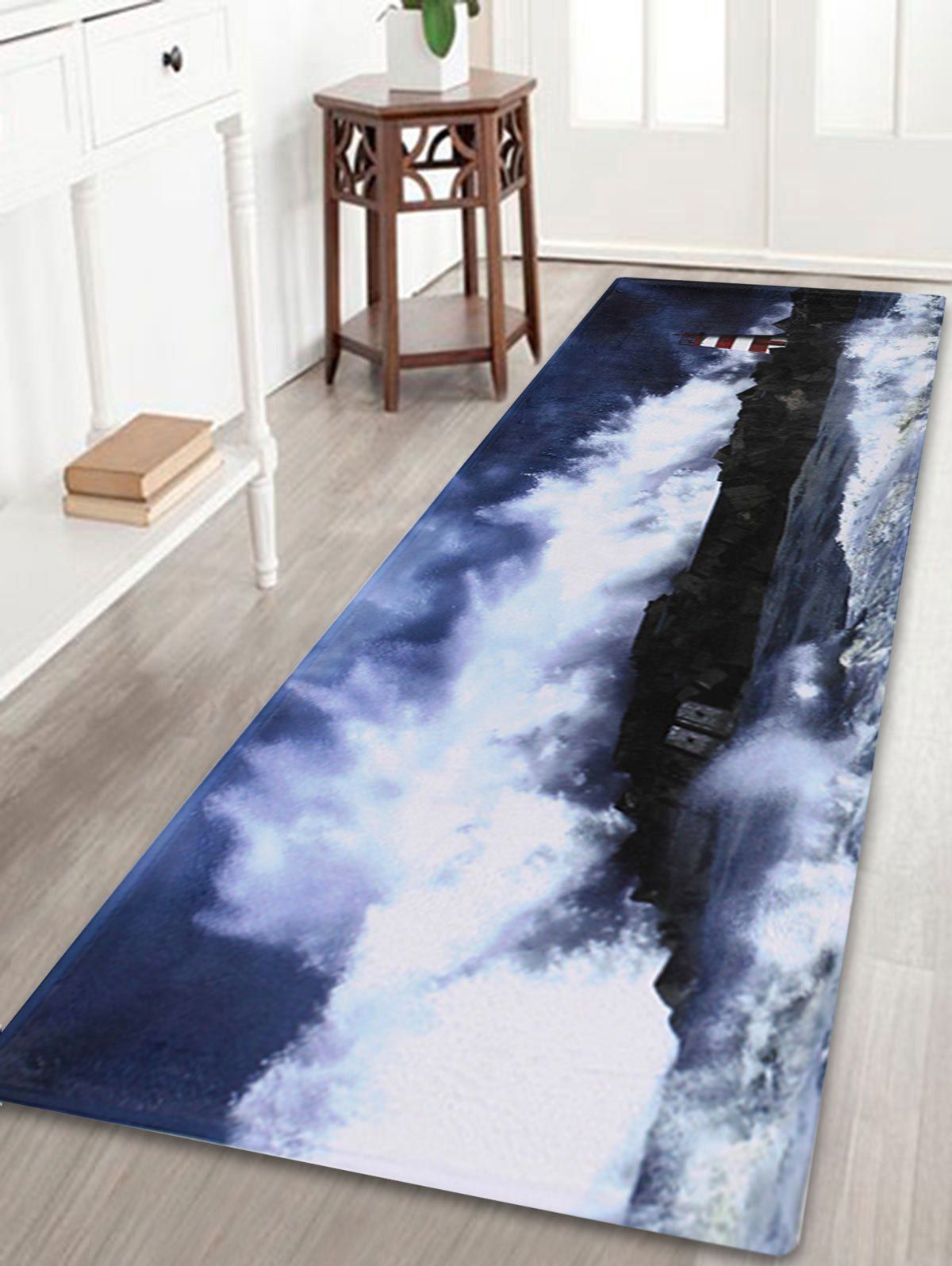 

Surge Lighthouse Soft Coral Fleece Bathroom Rug, Colormix