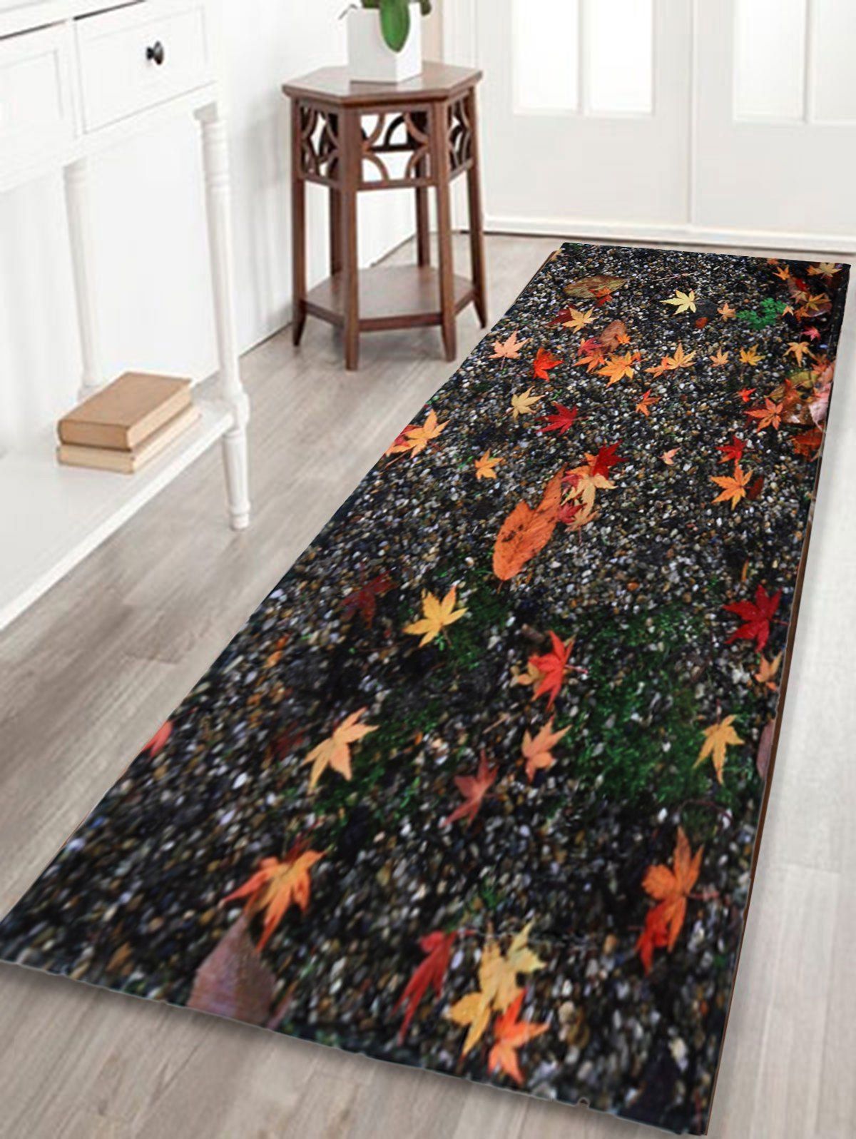 

Non Slip Maple Leaf Sand Floor Area Rug, Colormix