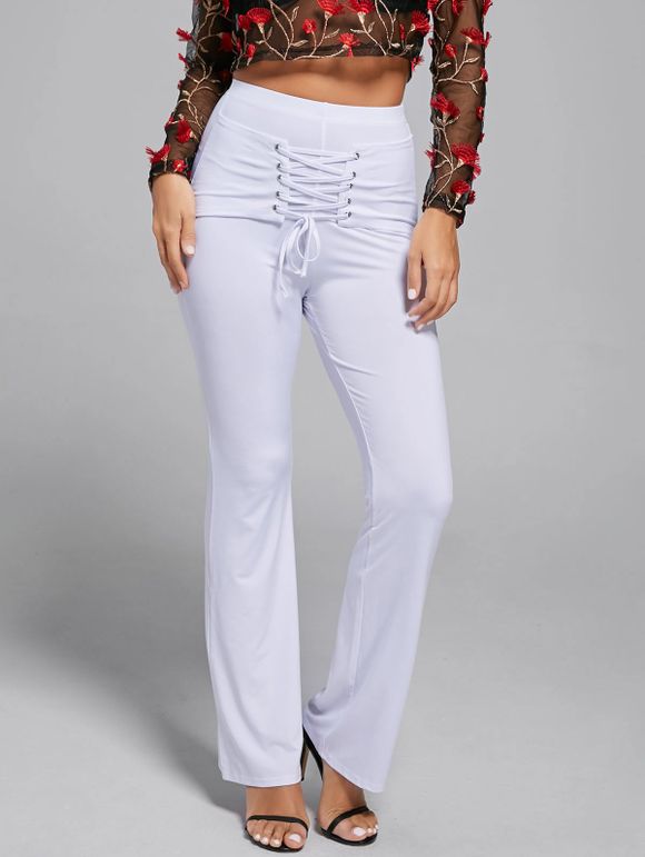 Pantalon à Lacets - Blanc M