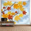 Wall Art Hanging Maple Leaf Velvet Tapestry - Bleu clair W59 INCH * L59 INCH
