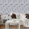 Bohemian Geometric Vinyl Decorative Wall Sticker - Gris 