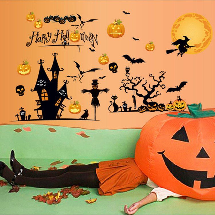 

Halloween Decoration Removable Wall Sticker, Colormix
