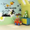 Autocollant Mural Décoratif En Vinyle Joyeux Halloween - multicolore 50*70CM