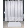 Rideau de douche imperméable aux rayures - Blanc W71 INCH * L71 INCH