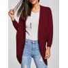Manteau batwing manches courtes à manches courtes - Rouge vineux ONE SIZE