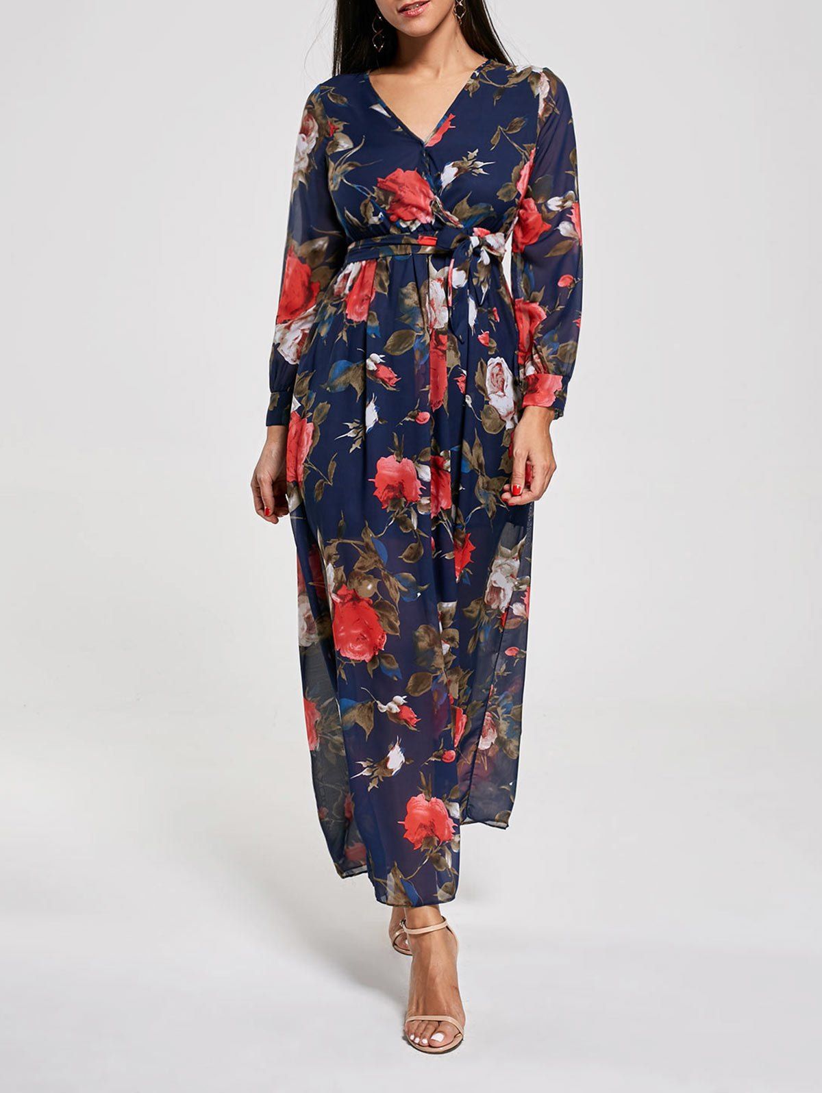 chiffon kleid boho