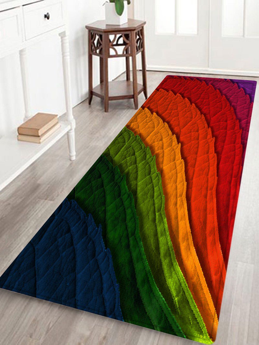 

Colorful Leaves Pattern Indoor Outdoor Area Rug