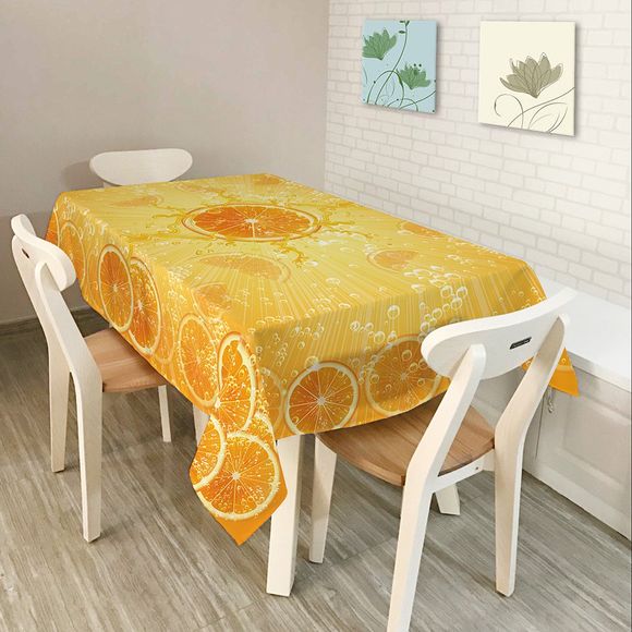 Nappe de Table Imperméable à Imprimé Oranges - Orange W60 INCH * L84 INCH