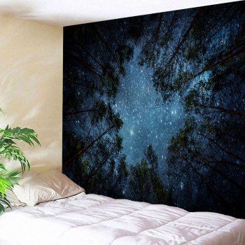 Wall Hanging Tapestry wall hanging forest pattern tapestry, blue, w inch l inch in wall Wall Hanging Tapestry wall hanging forest pattern tapestry, blue, w inch l inch in wall
