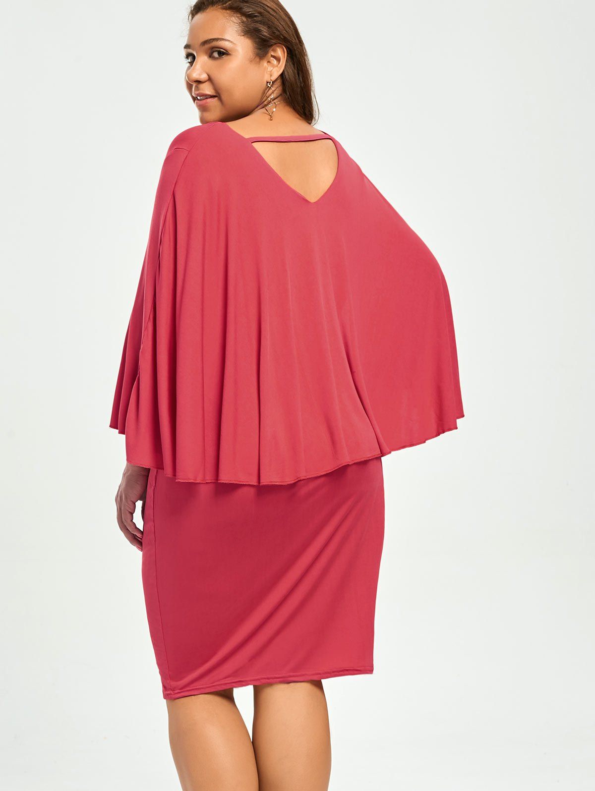 DressLily.com: Photo Gallery - Trendy Solid Color V-Neck 3/4 Sleeve ...