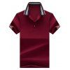 Chemise de golf à demi bouton à col rayé - Clairet XL