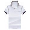Chemise polaire à poitrine tricotée - Blanc XL