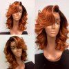 Deep Side Part Medium Body Wave Lace Front Synthetic Wig - PEARL KUMQUAT 
