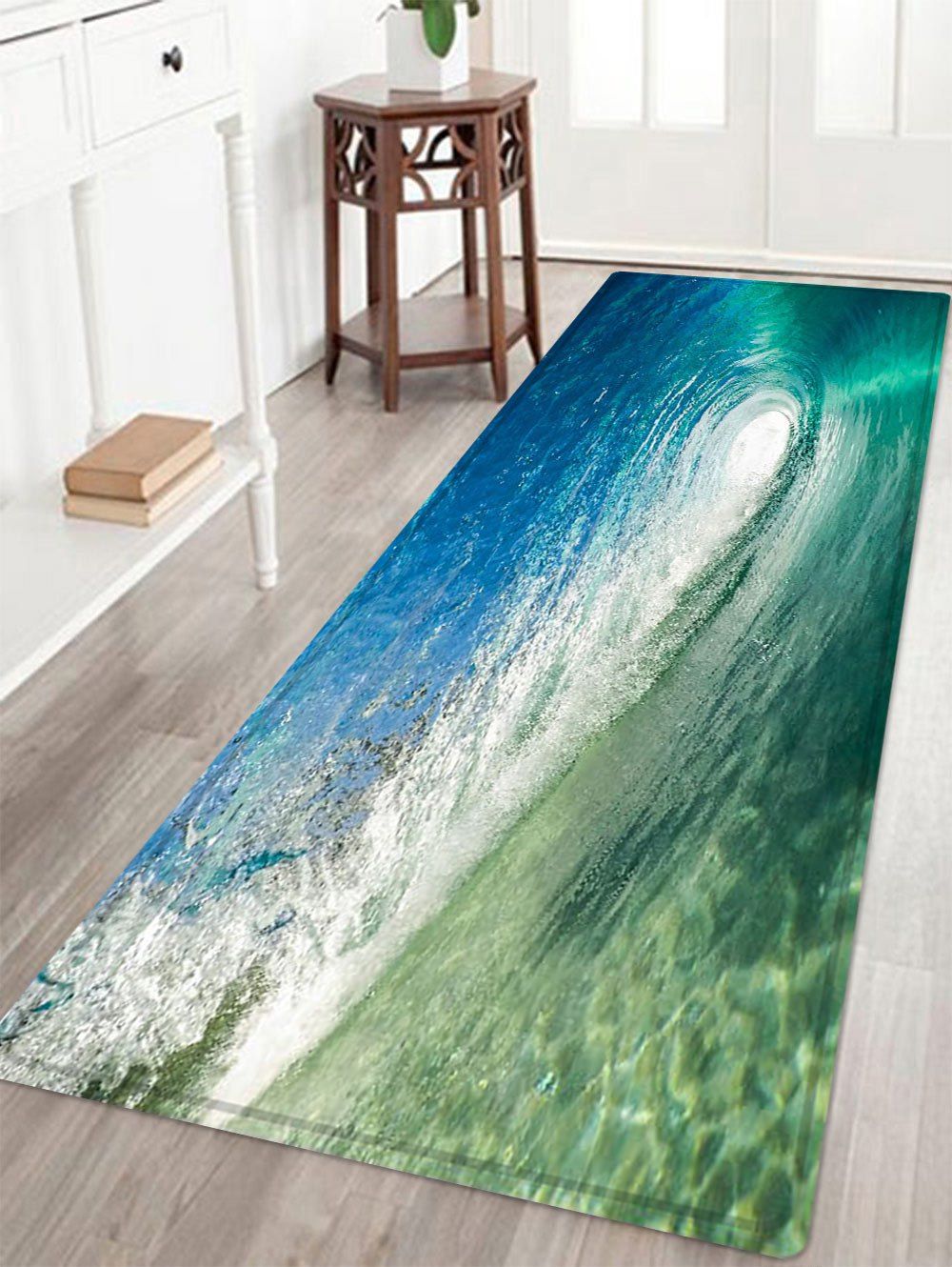 

Ocean Whirlpool Pattern Indoor Outdoor Area Rug, Ocean blue