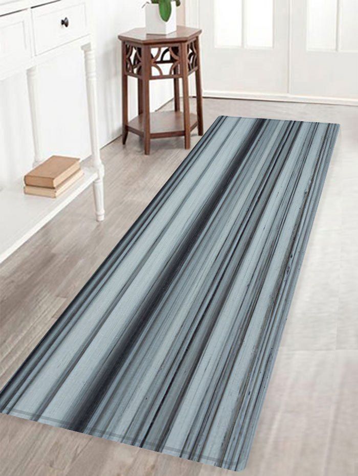 

Wood Grain Pattern Indoor Outdoor Area Rug, Gray