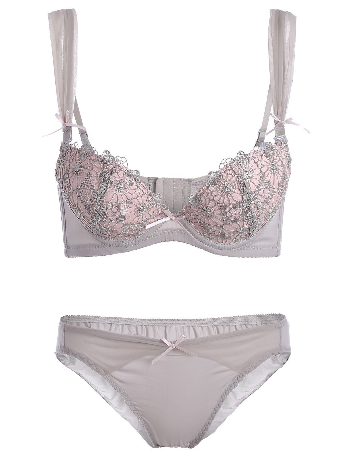 conversion crochet hook l Crochet WHITE Push Set, Up Insert sets Bra A GREY, Bra in