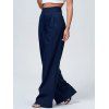 Pantalon Palazzo Long à Taille Haute - Cadetblue XL