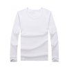 T-shirt de Base à Manches Longues - Blanc 3XL