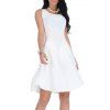 Une robe sans manches en ligne - Blanc L