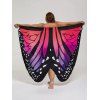 Robe de Plage Portefeuille Motif Papillon Grande-Taille - Rouge 5XL